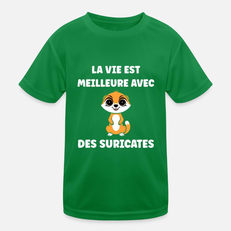 Humour petit suricate T-shirt sport Enfant