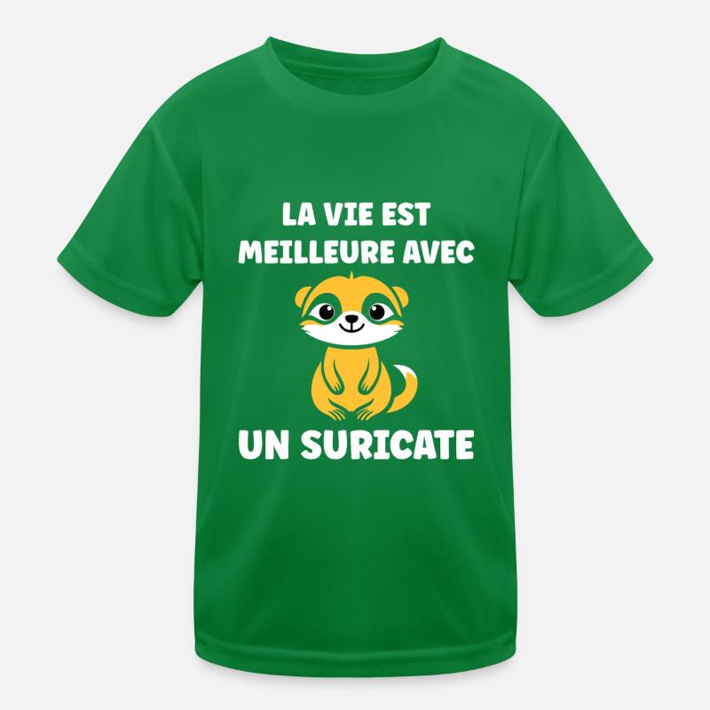 Humour petit suricate T-shirt sport Enfant