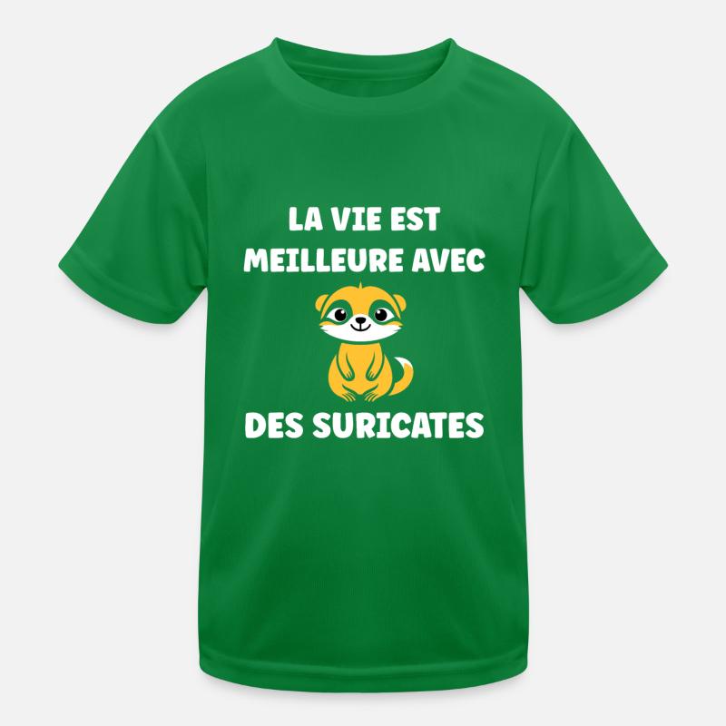 Humour petit suricate T-shirt sport Enfant
