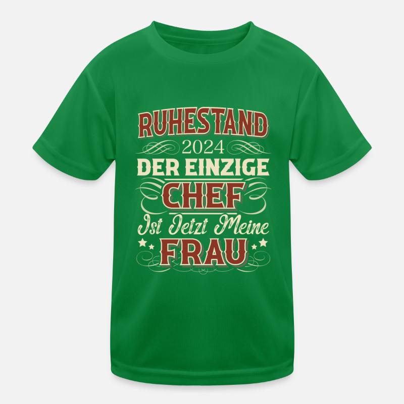 Rentner 2024 Ruhestand 2024 Kinder Funktions-T-Shirt