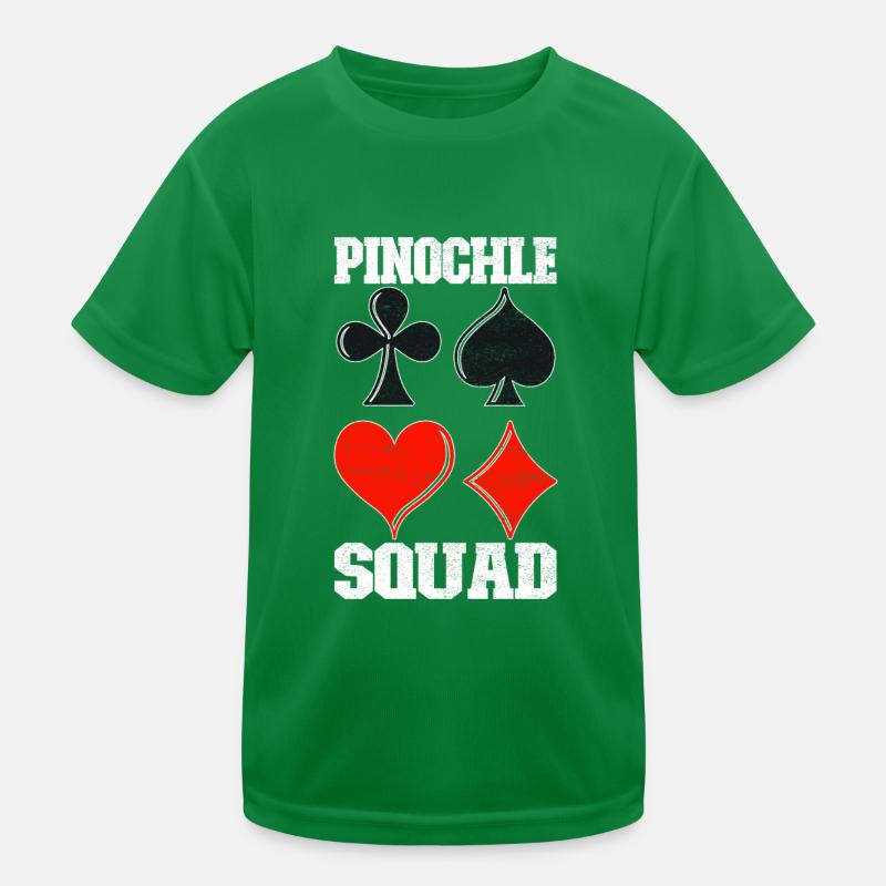 Binokel Pinochle Kinder Funktions-T-Shirt