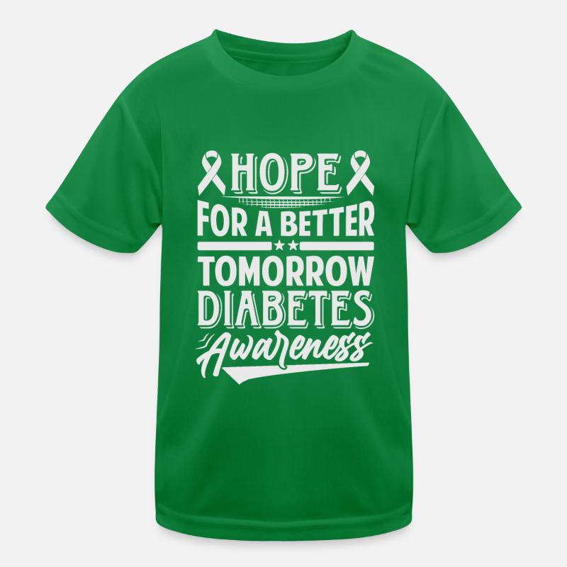 Hope For A Better Tomorrow - Diabetes Awareness Kinder Funktions-T-Shirt
