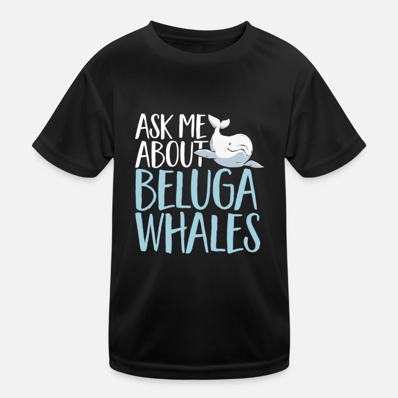 Weißwal Beluga Wal Kinder Funktions-T-Shirt