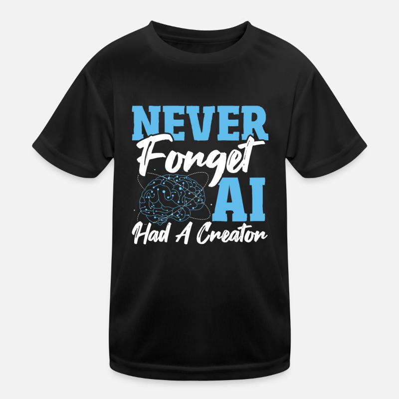 Roboter AI Informatiker AI Maschinelles Lernen Kinder Funktions-T-Shirt