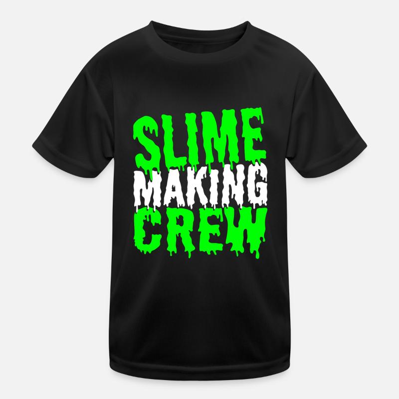 Schleimherstellung Crew Schleim Diy Flüssigkeit Kinder Funktions-T-Shirt