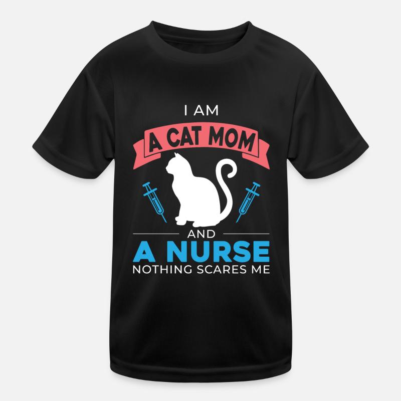 Ich Bin Eine Katzenmutter Kinder Funktions-T-Shirt