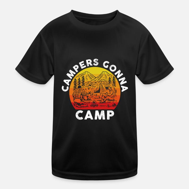 Camper Werden Campen Kinder Funktions-T-Shirt