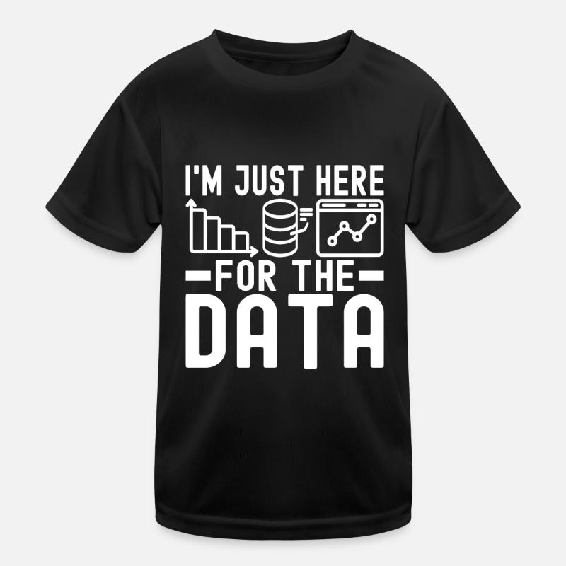 Data Science Datenanalyst - Kinder Funktions-T-Shirt - Schwarz