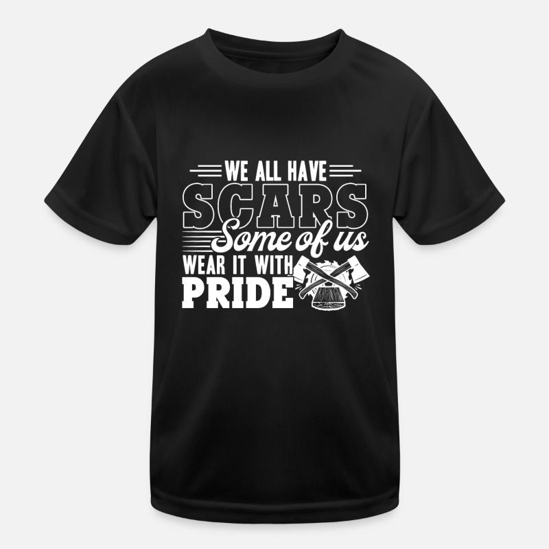 Carpenter We All Have Scars With Pride Kids Functional T-Shirt
