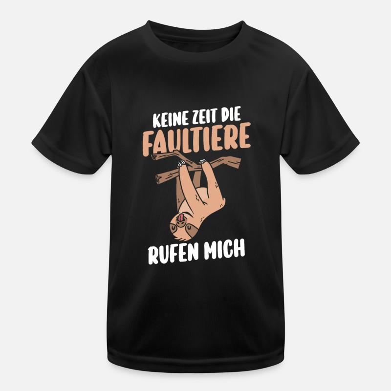 Faultier Kinder Funktions-T-Shirt
