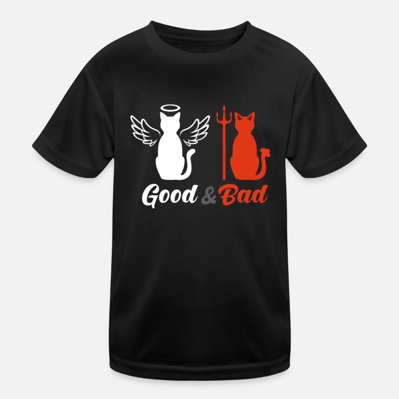 Good and Bad Cat T-Shirt Kids Functional T-Shirt