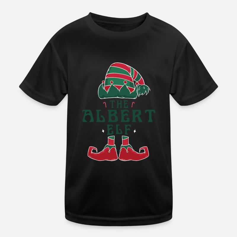 Le pyjama Albert Elf pour des vacances de Noël amusantes T-shirt sport Enfant