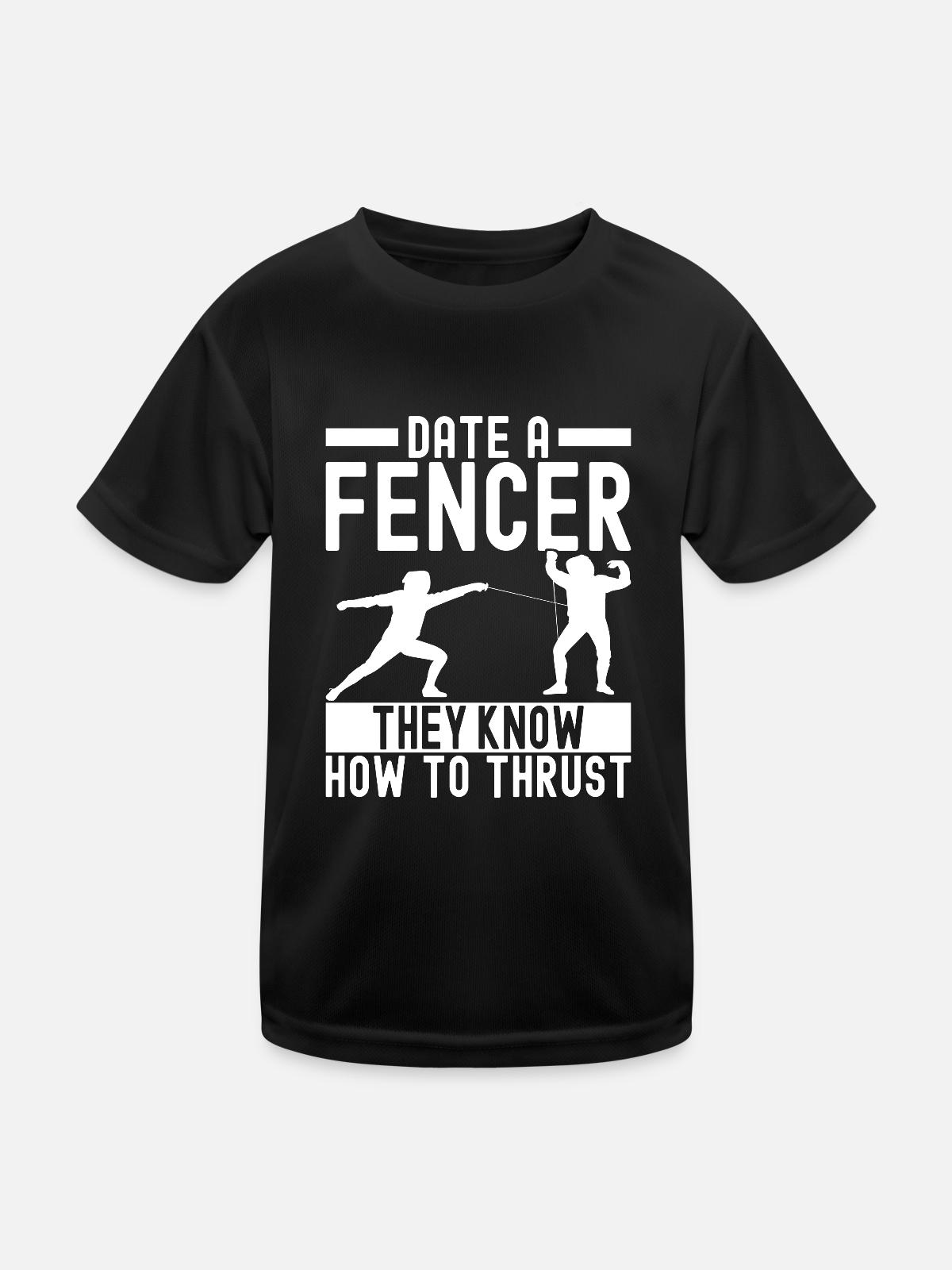Fencing Fencing - Kids Functional T-Shirt - black - Front