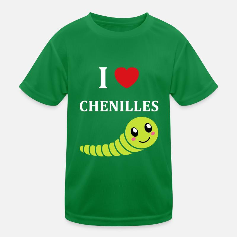 Chenilles insecte Amour petite chenille T-shirt sport Enfant