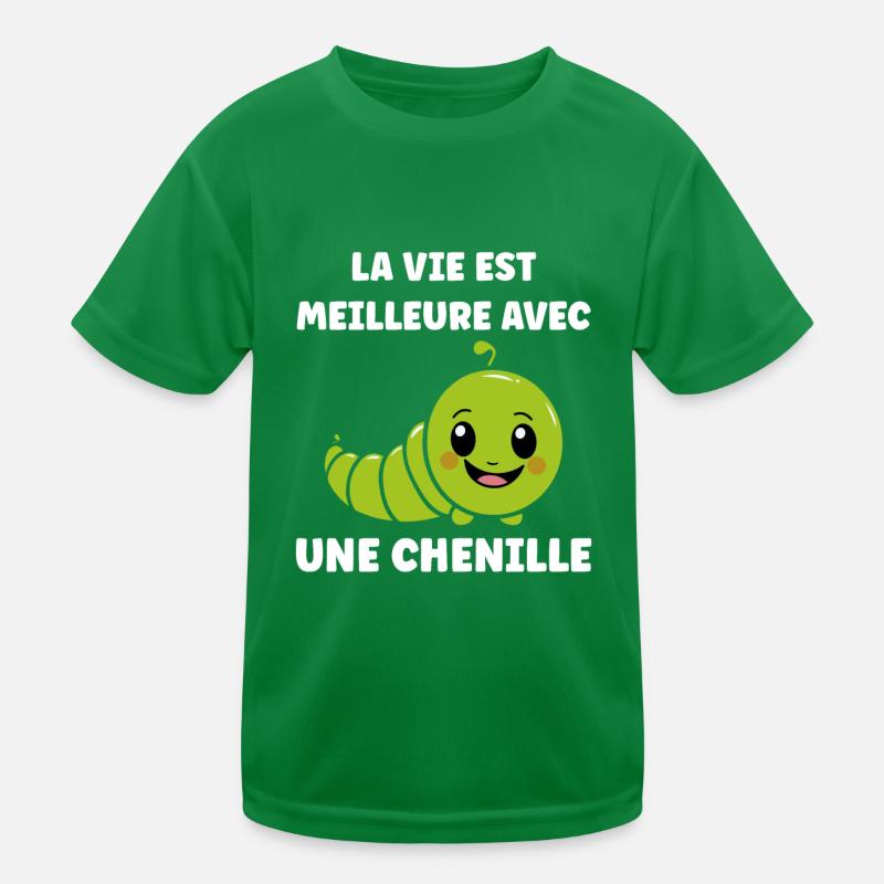 Chenilles insecte Amour petite chenille T-shirt sport Enfant