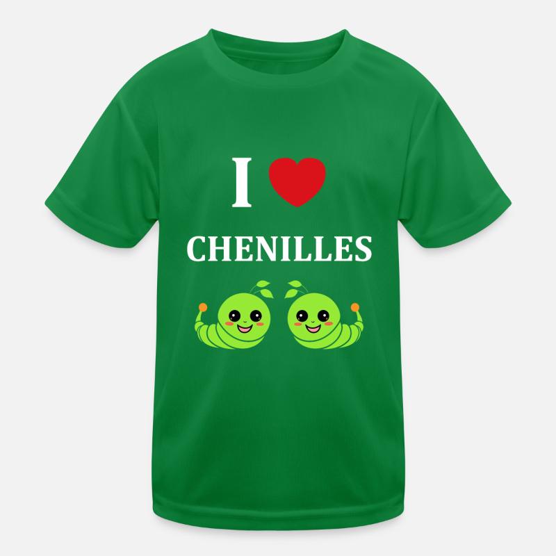 Chenilles insecte Amour petite chenille T-shirt sport Enfant