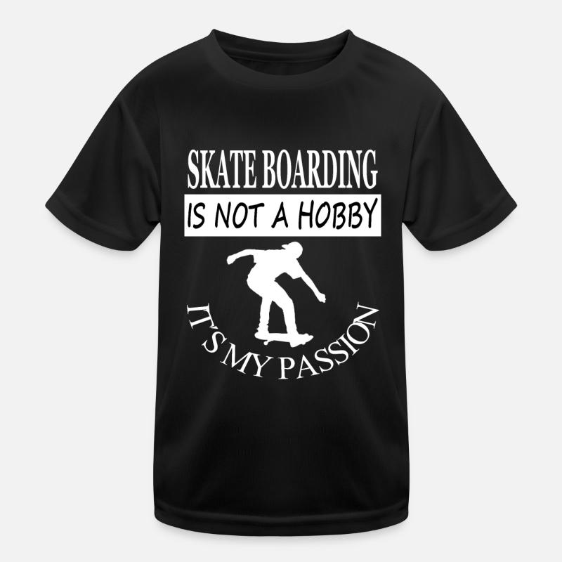 Skateboarding is my passion gift idea Kids Functional T-Shirt