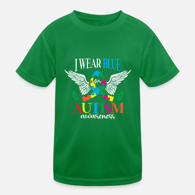 Je porte du bleu pour le mois du T-shirt sport Enfant