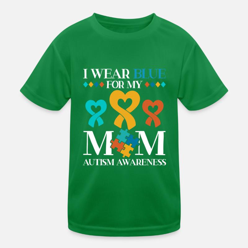 Je porte du bleu pour ma mère T-shirt sport Enfant