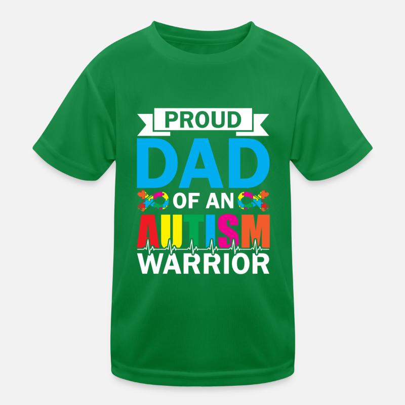 Stolzer Vater Eines Autismus-kriegers. Kinder Funktions-T-Shirt