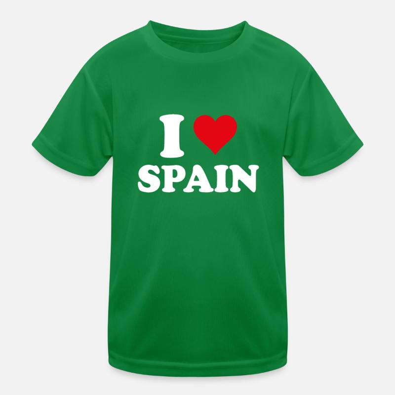 Ich liebe Spanien Herz Spanisch Geschenk Spanisch Kinder Funktions-T-Shirt