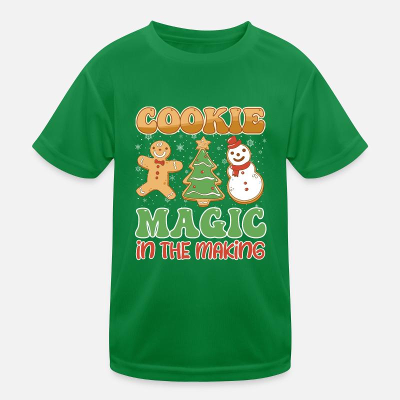 Cookie Magic in the Making Plätzchen Backfans Kinder Funktions-T-Shirt