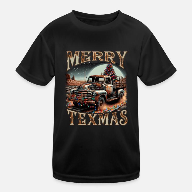 Merry Texmas – Camionnette T-shirt sport Enfant