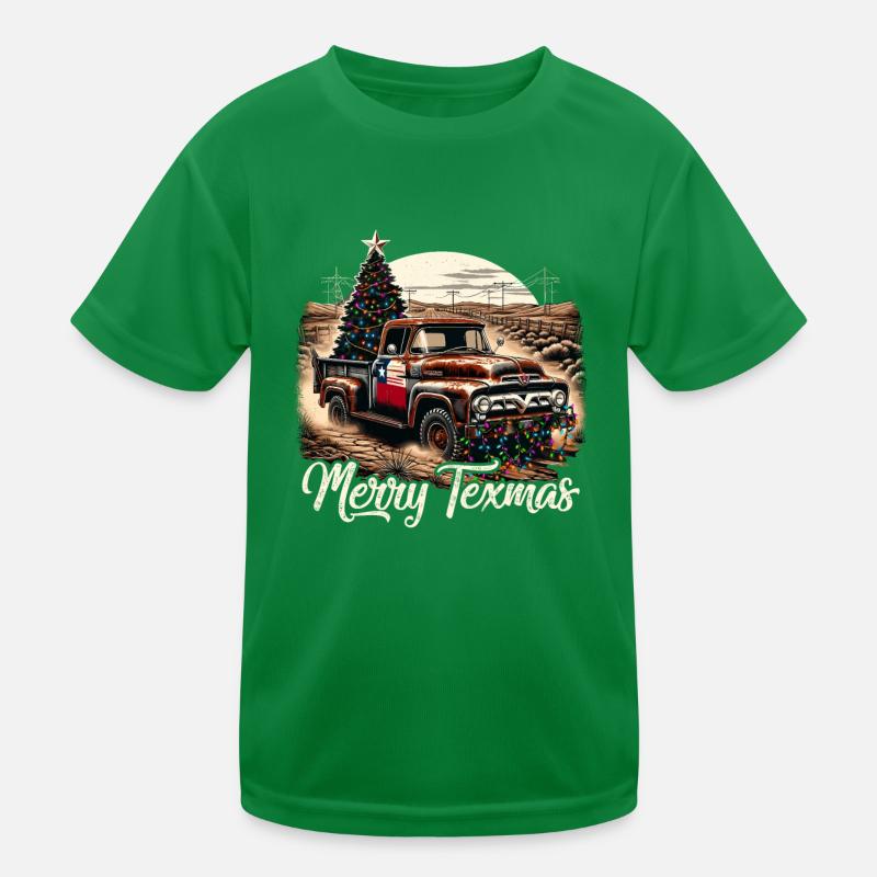 Merry Texmas – Camionnette T-shirt sport Enfant