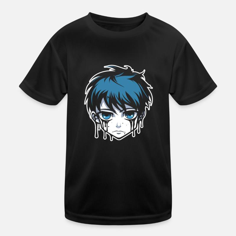 Emo Gothic Kinder Funktions-T-Shirt