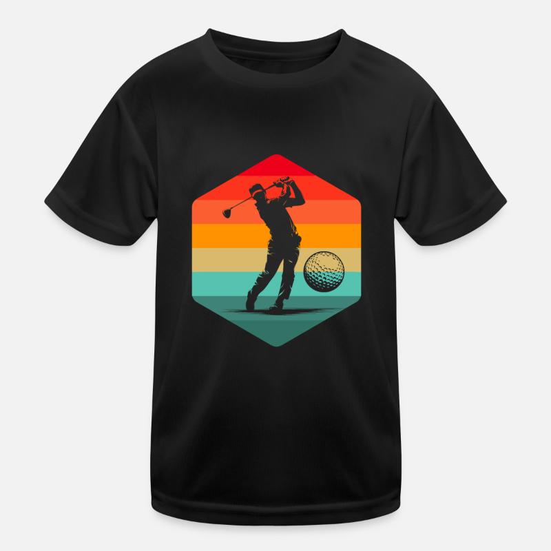 Golf Golfer Golfen Kinder Funktions-T-Shirt