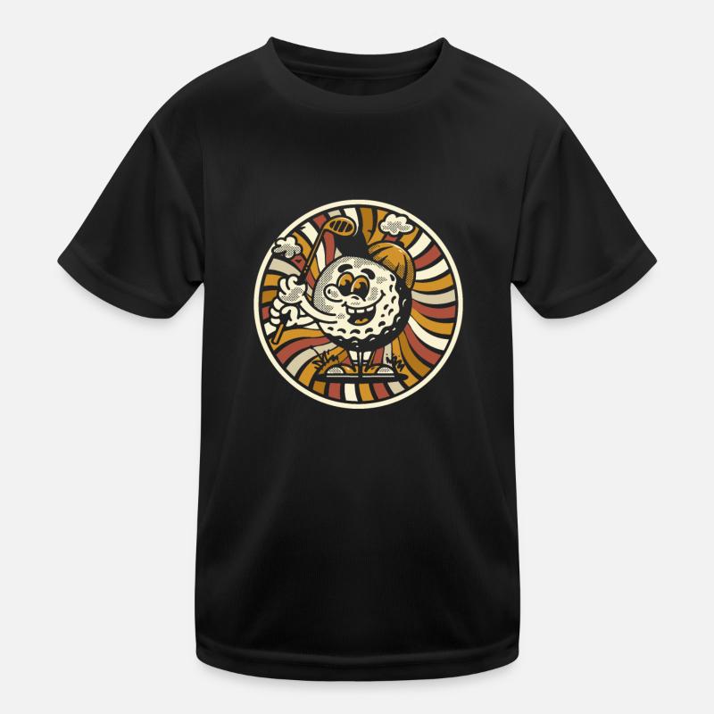 Golf Golfer Golfen Kinder Funktions-T-Shirt