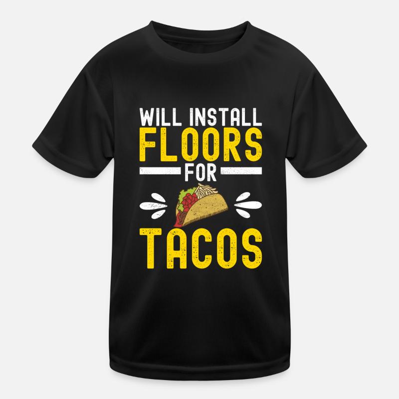 Fliesenleger Bodenleger Kinder Funktions-T-Shirt