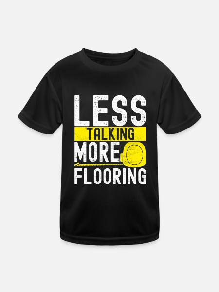 Tiler Floor Layer - Kids Functional T-Shirt - black - Front