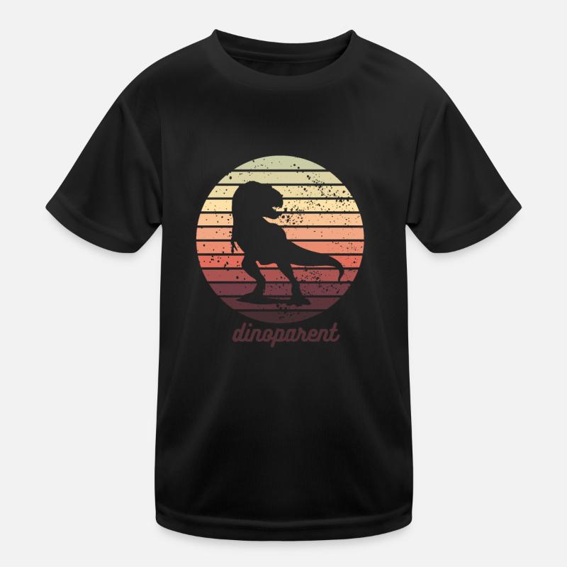Dinoparent - Kids Functional T-Shirt - black
