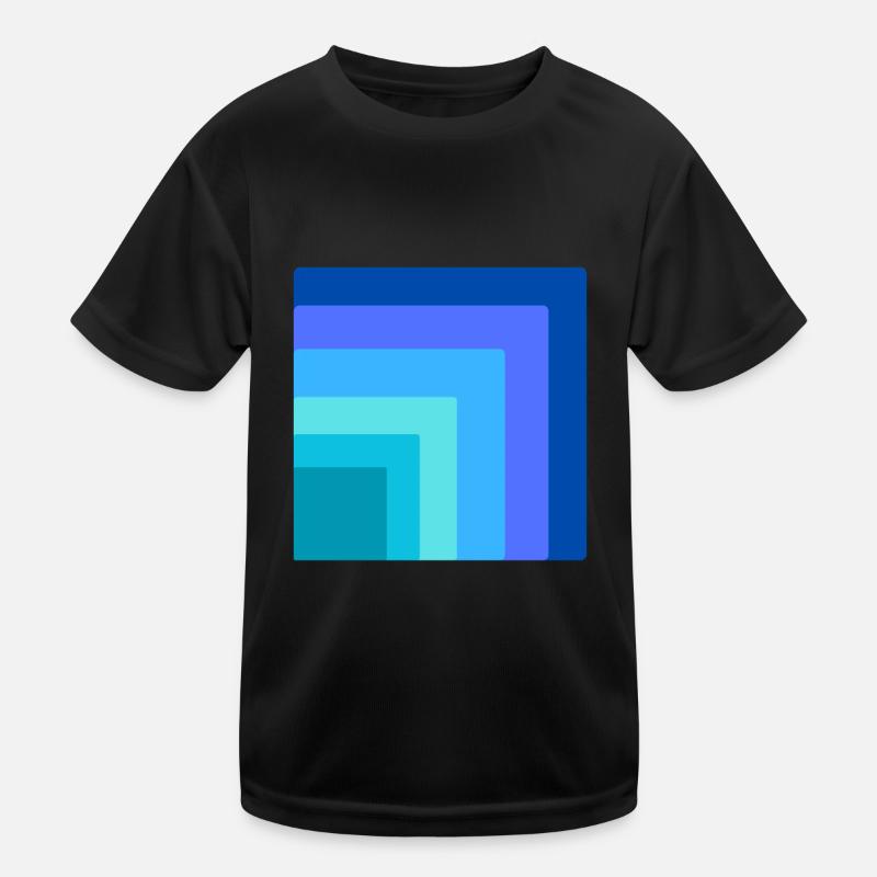 Quadrate innerhalb eines Quadrats Kinder Funktions-T-Shirt