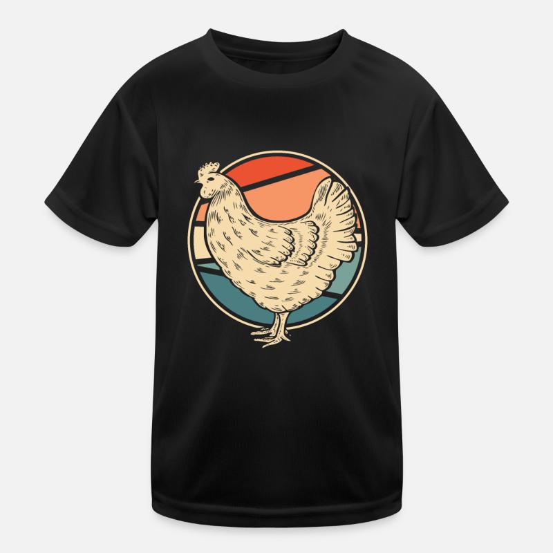 Chicken Hen Kids Functional T-Shirt