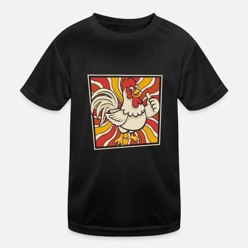 Huhn Henne Kinder Funktions-T-Shirt