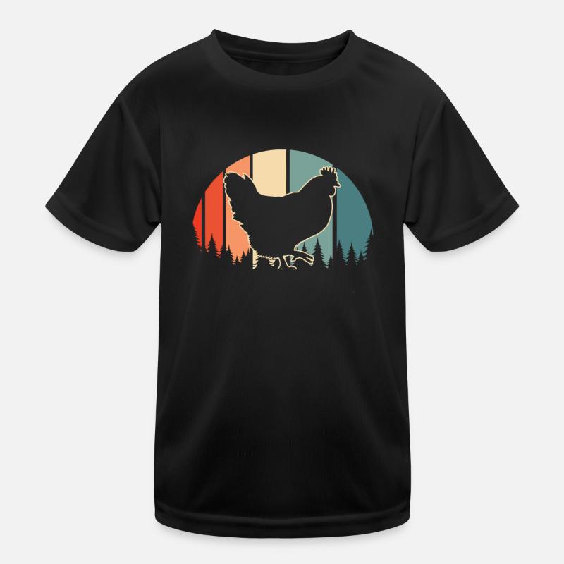 Chicken Hen Kids Functional T-Shirt
