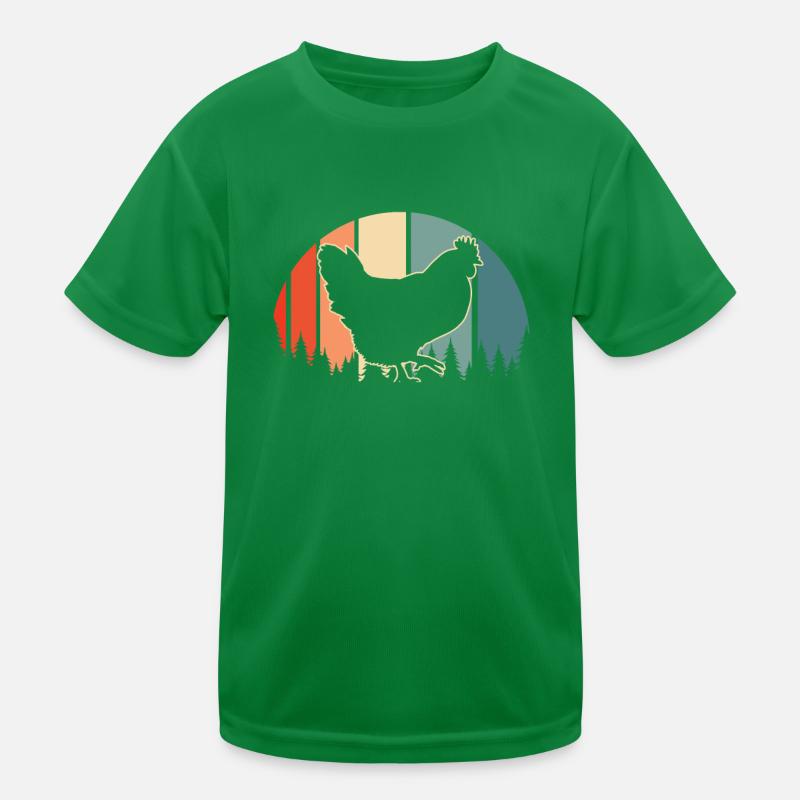 Chicken Hen Kids Functional T-Shirt