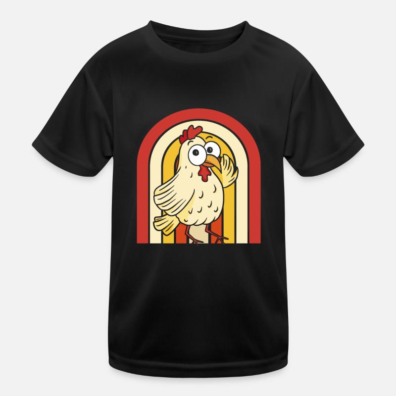 Huhn Henne Kinder Funktions-T-Shirt