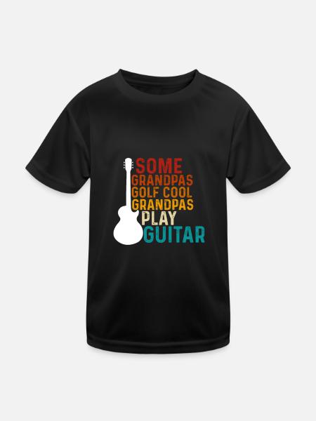 Manche Großväter Golfen Coole Großväter Spielen - Kinder Funktions-T-Shirt - Schwarz - Vorne