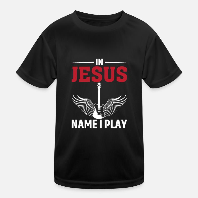 In Jesus' name I play Kids Functional T-Shirt