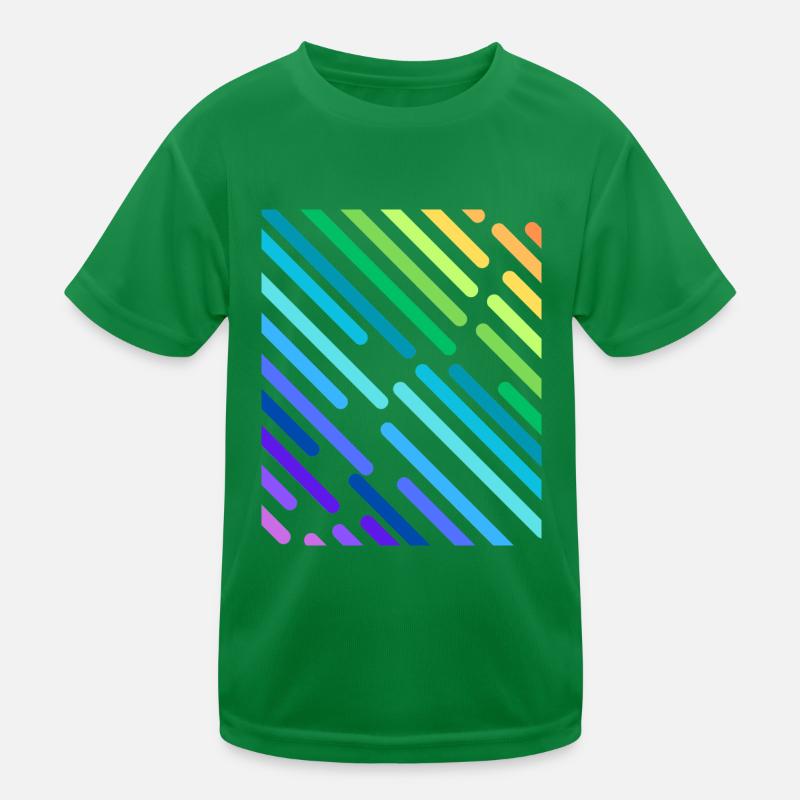 RAINBOW STRIPES Kids Functional T-Shirt