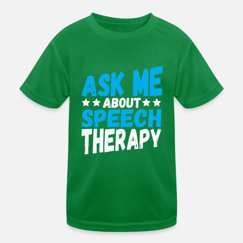 Sprachpathologie Ask Me Bout Sprachtherapie Kinder Funktions-T-Shirt