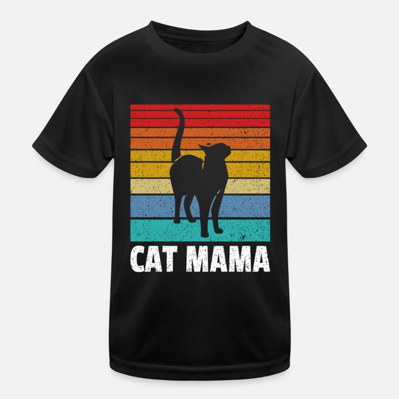Maman chat T-shirt sport Enfant