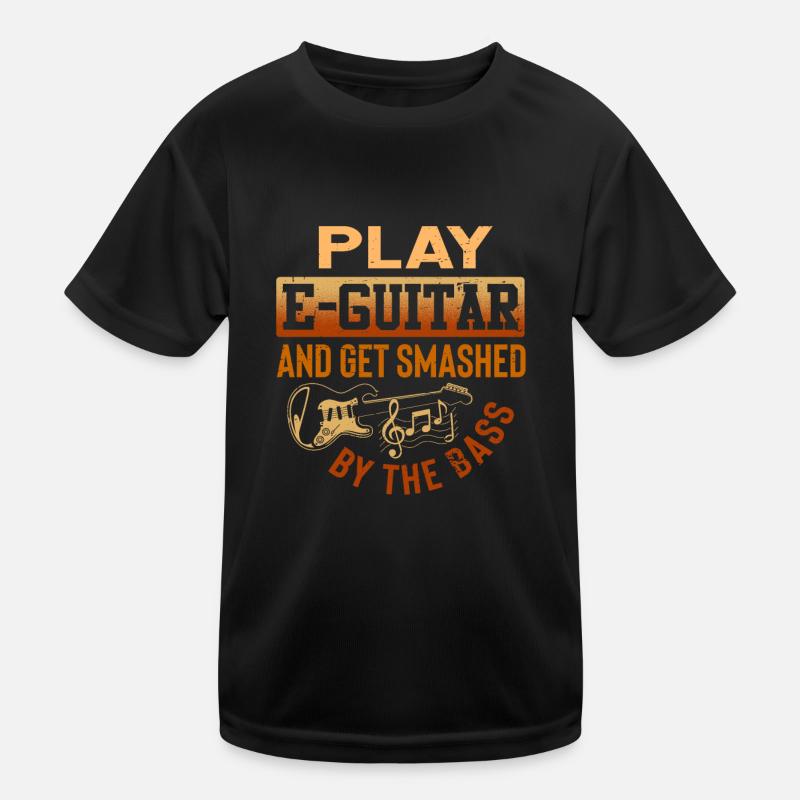 Jouez de la guitare électrique et faites-vous écraser par la basse T-shirt sport Enfant