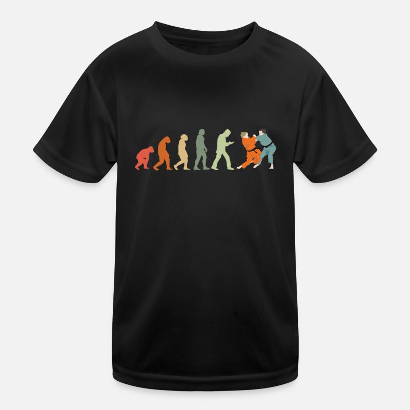 Judoka Taekwondo Karate Aikido Ju-Jutsu Evolution Kids Functional T-Shirt