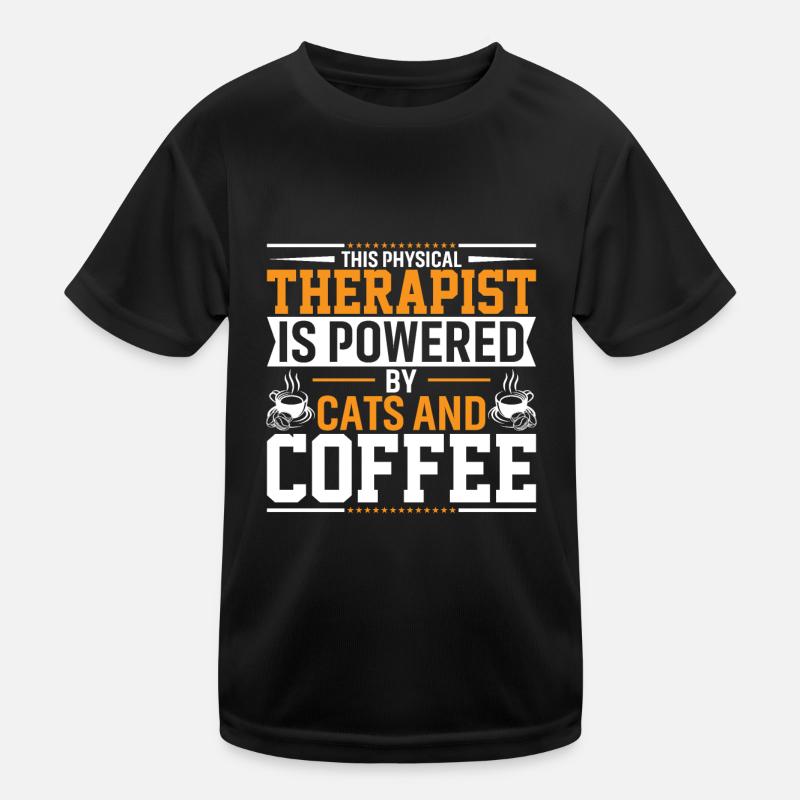 This Physiotherapist Is Driven By Cats Kids Functional T-Shirt