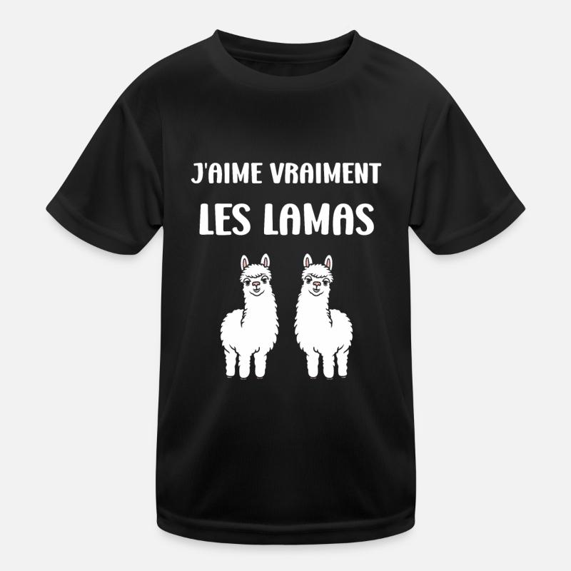 Humour mignon petit lama T-shirt sport Enfant