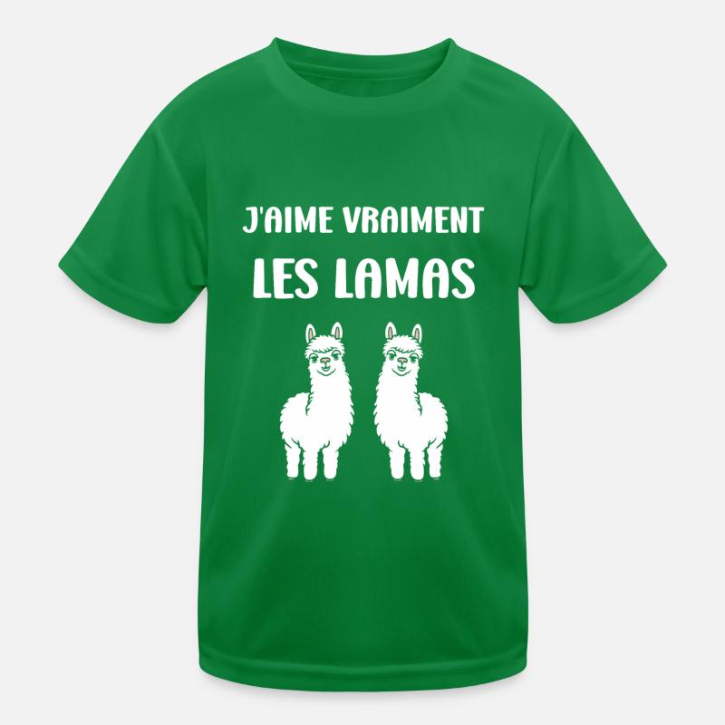 Humour mignon petit lama T-shirt sport Enfant
